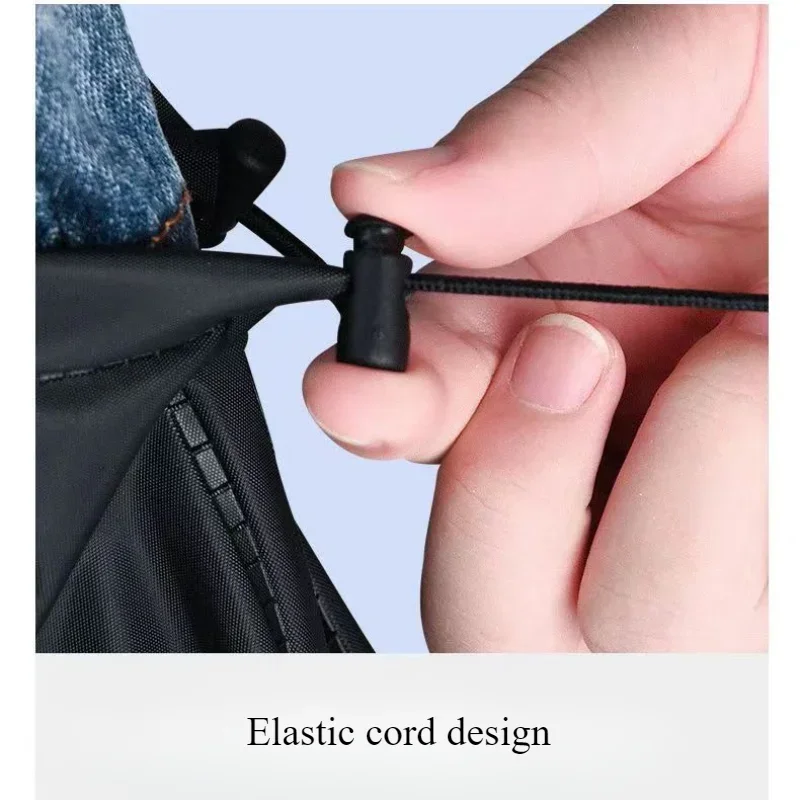 22CM Silicone Rain Shoe Covers Elastic Cord Essential Waterproof Anti-slip Foot Covers Rainy Season Thickened Wear-resistant
