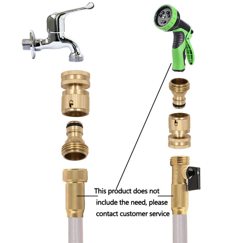 1 zestaw wąż mosiężny szybkiego łącznika łącznika 3/4 \'\'miedzianego złącza gwintownik podlewanie ogrodu adaptera pistoletu