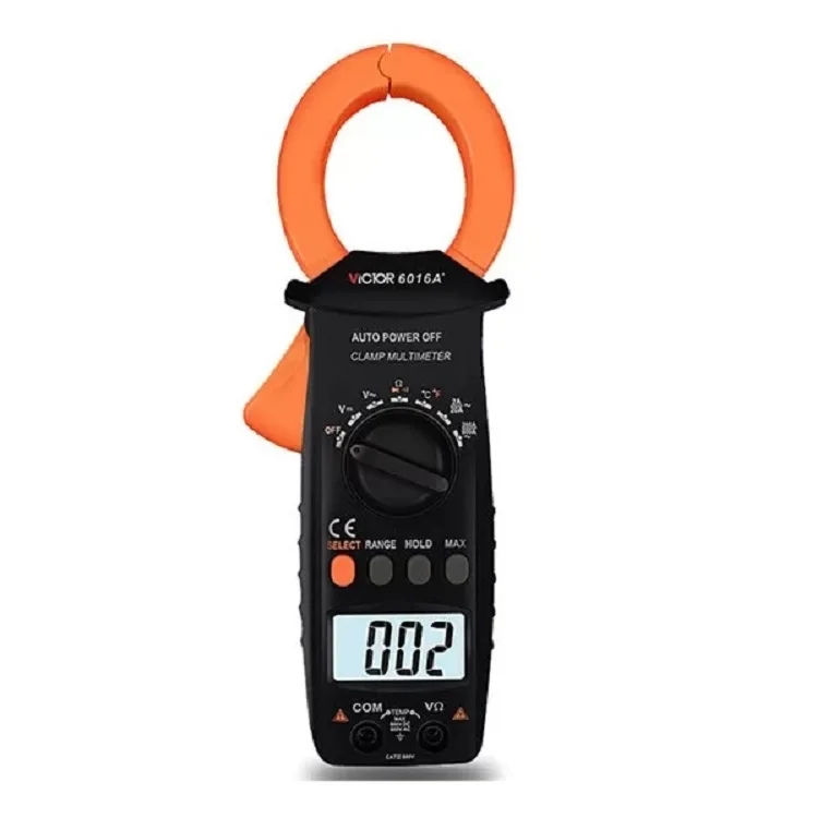 VICTOR 6016A+ Digital Clamp Meter Auto Range 1999 Count Multimeter AC DC Voltage Current Clamp Voltmeter