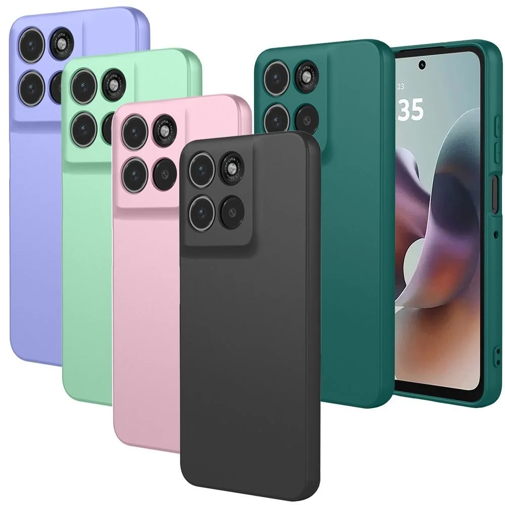 Coque de protection antichoc en Silicone liquide, couleur unie, à la mode, pour Moto Edge 70/Edge60 Pro/Edge50 Pro/Edge 50 Fusion