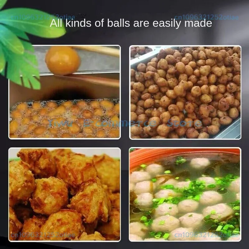 Commercial 13CM Manual Meatball Machine Stainless Steel Vegetable Processing Kitchen Tool for Business Use BB