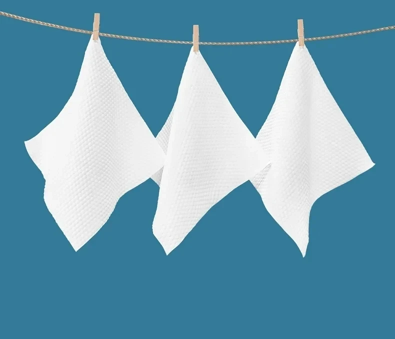 1 Bag Thickened Disposable Face Towel 100Cotton Soft Fabric Travel Cleansing Dry Wet Makeup Remover Pearl Cotton Reusable
