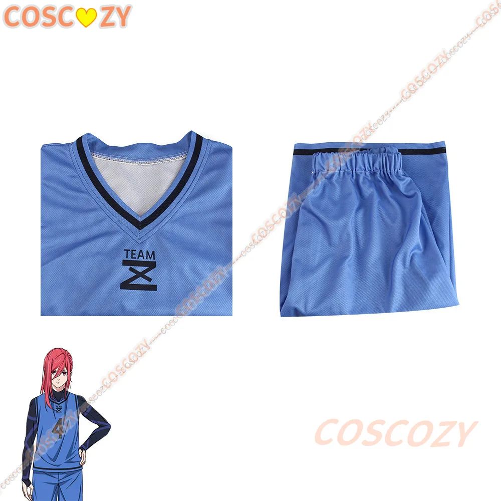 Anime Blue Lock No.4 maglia da calcio Isagi Yoichi Cosplay Costume parrucca Chigiri hyuma Sportswear Team Z No.4 Bachira Meguru Men