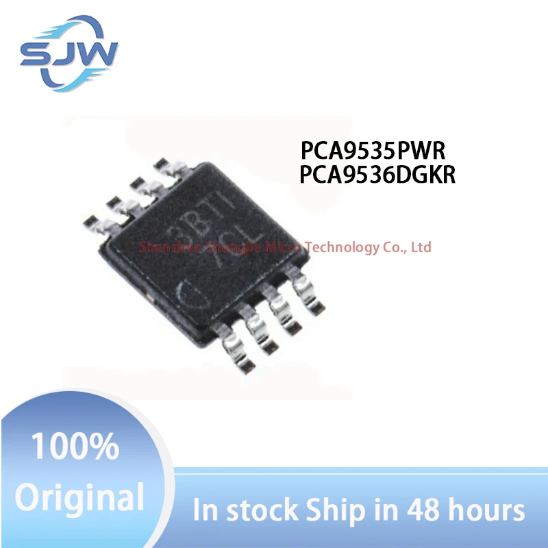 

PCA9535PWR PCA9536DGKR screen printing PD9535 7C* encapsulation TSSOP24 MSOP8 I/O extender chip