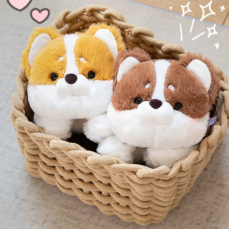 

Cartoon Puppy Pillow Dolls Lovely Fat Corgi Dog Plush Toys Stuffed Soft Kawaii Animal Creative Sweet Gift For Kids Baby Children