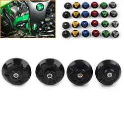 4Pcs Motorcycle Frame Hole Cap Cover Plug Low & Up For KAWASAKI Ninja 250 250R 300 ZX250 ZX300R 2013 2015 2016 2016