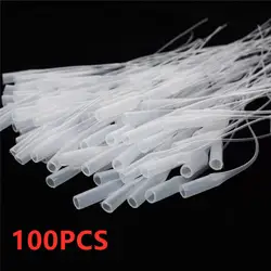 100 Stuks/set Lijm Micro-Tips Plastic Lijm Fles Tips Lijm Extender Precisie Applicator Dropping Buis Mondstuk Voor Crafting Lab