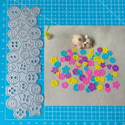 Button metal cutting dies cut die mold Scrapbooking paper craft knife mould blade punch Template Embossing stencils