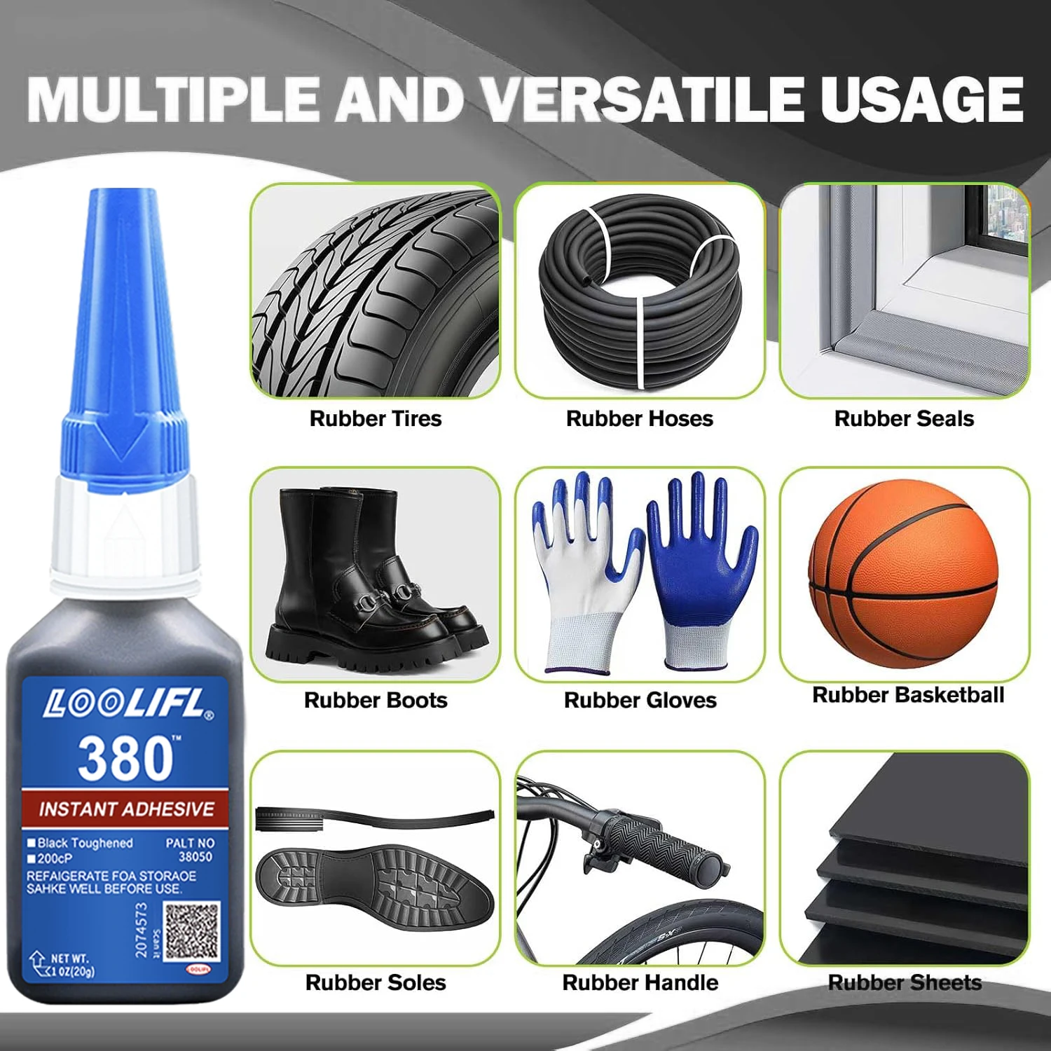 380タイヤ修理液クイックシーラント、自動車およびオートバイのゴム用万能漏れ防止タイヤ修理ソリューション、工具不要