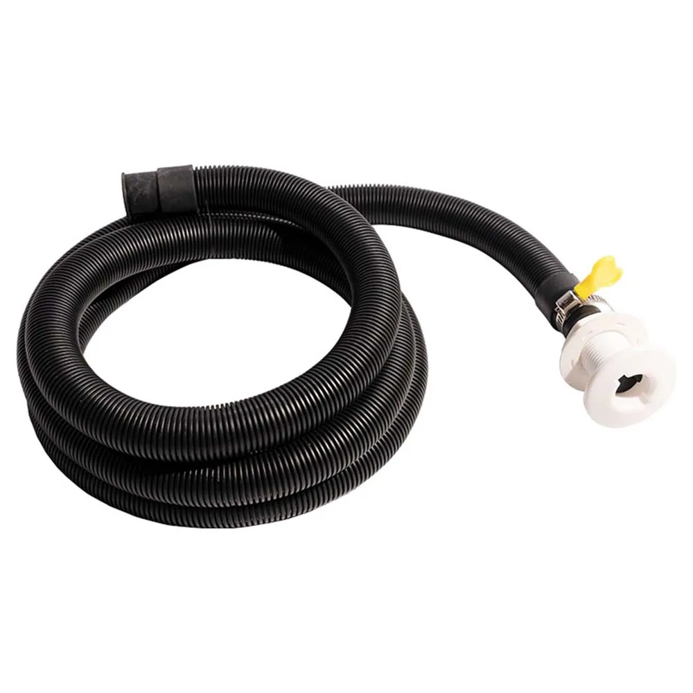 flexible Bilge Pump Hose Installation Kit 3/4-Inch Diameter 6.6 FT for Boats with 2 Clamps and Thru-Hull Fitting