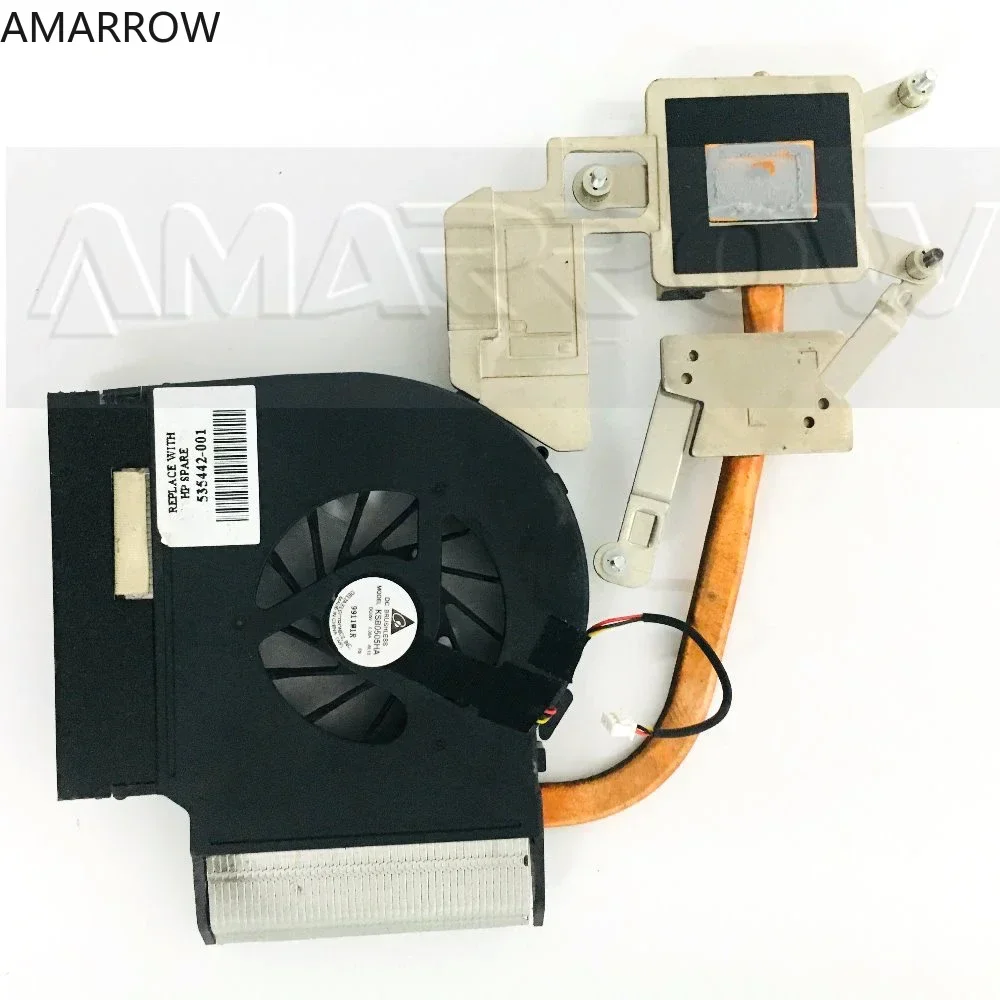 Original Laptop Heatsink Cooling Fan Cpu Cooler For HP DV6 DV7 DV6-1000 DV6-2000 CPU Heatsink 553441-001 553442