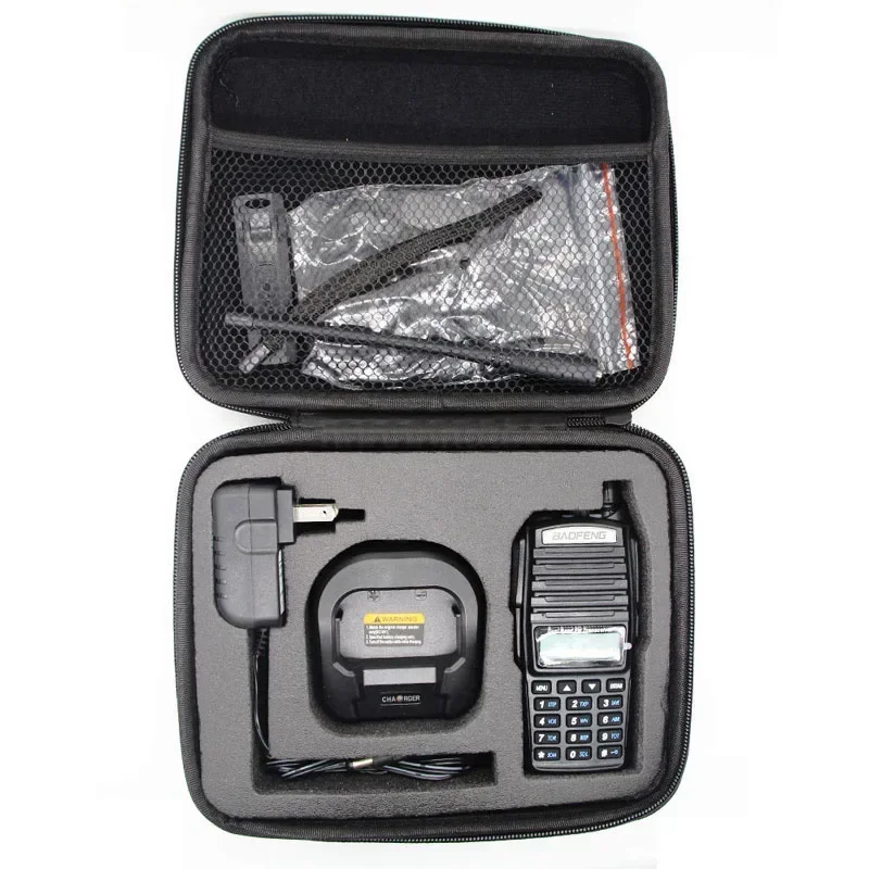 

Black Handheld Carring Case Storage Hand Bag For BAOFENG UV-82 UV82 UV-8D UV8D for Motorola GP328 Two Way Radio Walkie Talkie