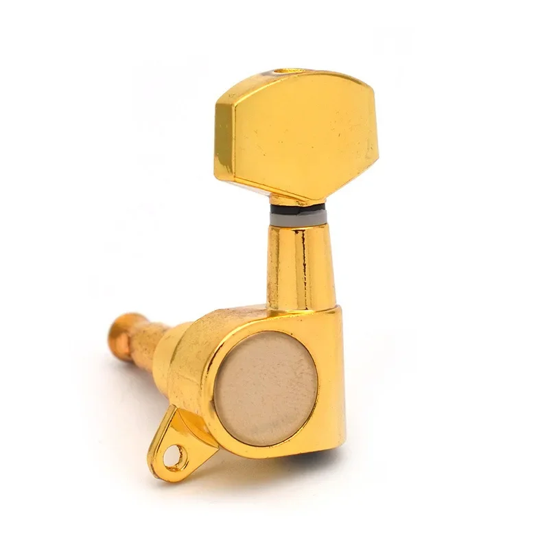 GUYKER 3R3L versión mejorada afinadores de bloqueo trasero negro clavijas afinación guitarra cabezal máquina