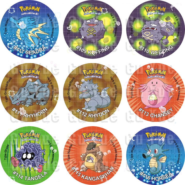 TAKARA TOMY Acrylmaterial 4/6/8 cm Tazos Pokemon 1. Auflage Ash Ketchum Starter Pokemon Taps Collection Acrylkartentrainer Runde Pogs 8