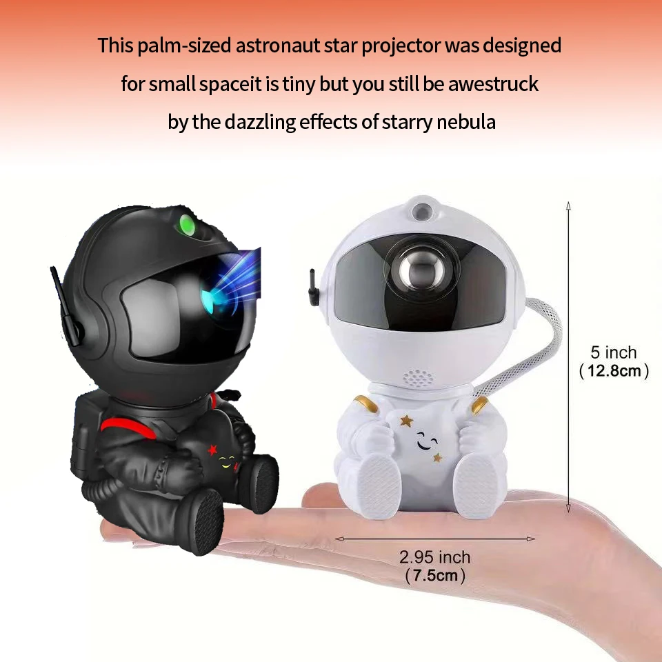 Remote Control Timing LED Nebula Night Light With Star Projector - Remote Control, 360 ° Rotation