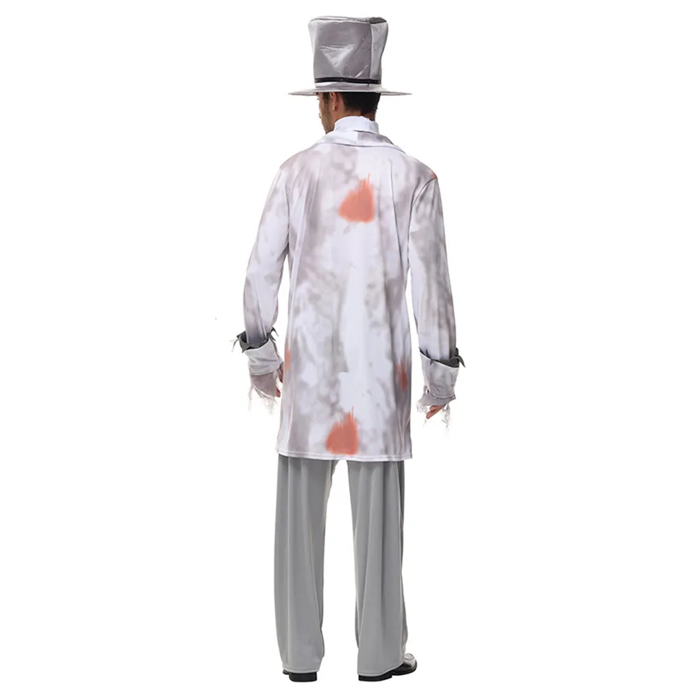 Männer blutig gehen tot beängstigend Cosplay Erwachsenen Halloween Zombie Kostüme Karneval Purim Parade Rollenspiel Show Nachtclub Party kleid