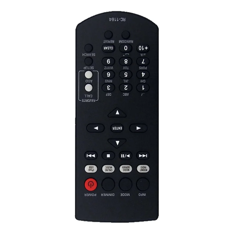 JABS-Remote Control Pengganti RC-1164 Digunakan untuk Sistem Penerima AV Denon DNPF109 Remote Control Pemutar CD