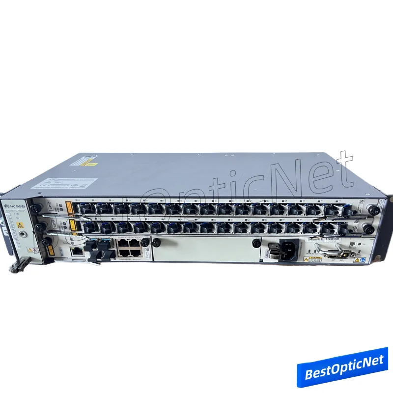 Used HUAWEI GPON OLT MA5608T 1*MCUD1 2*10GE Uplink Port 1*MPWD AC Power Card Choice 1 or 2 GPFD GPON Card With C+ or C++ SFP