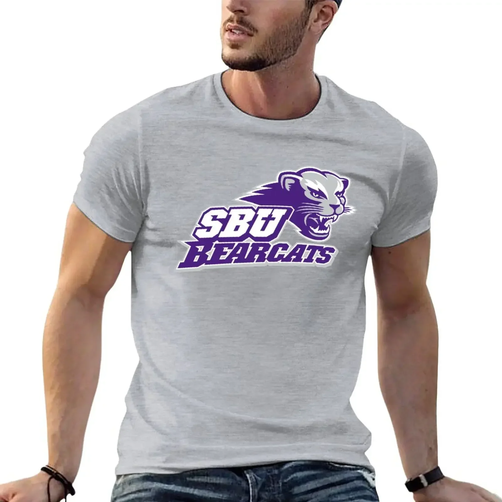 Southwest Baptist Bearcats T-Shirt new edition Short sleeve tee Men's cotton t-shirt