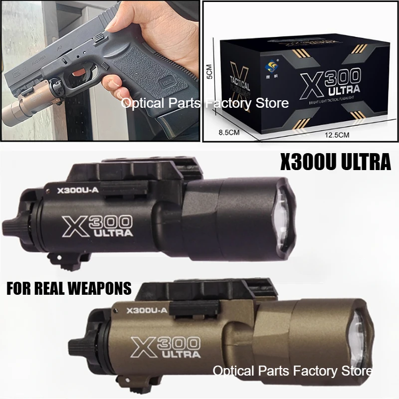 Surefir X300U Scout Light Gun Light Lanterna Rifle Strobe Flashlight Fit 20mm Rail Airsoft Hanging FlashlightHunting