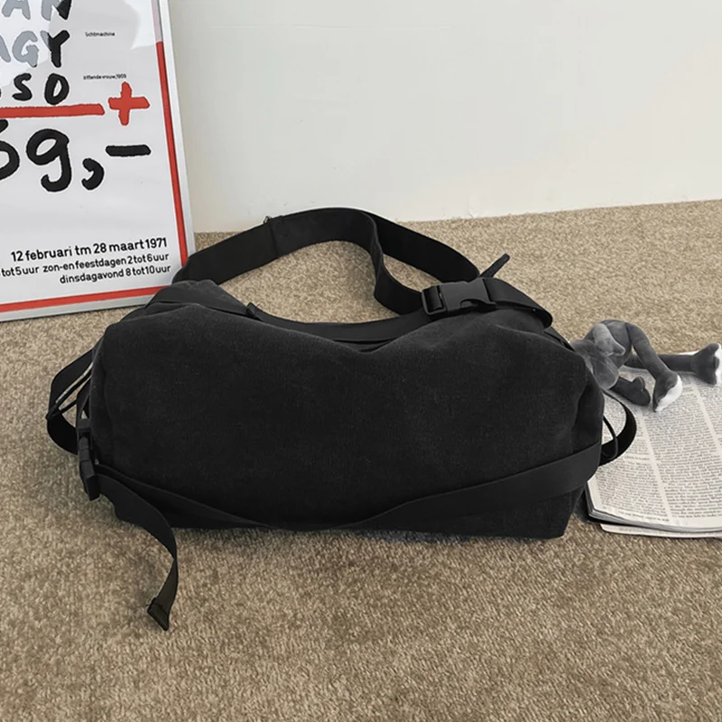 Borsa a tracolla in tela rilibeged borsa a tracolla di grande capacità da uomo e da donna borsa a tracolla Casual borsa a tracolla per studenti di