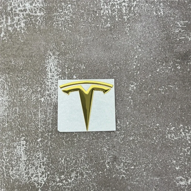 Tesla Car Front Emblem Rear Trunk Emblem Sticke for Model 3 Mode Y metal logo replacement rear and rear logos blackening