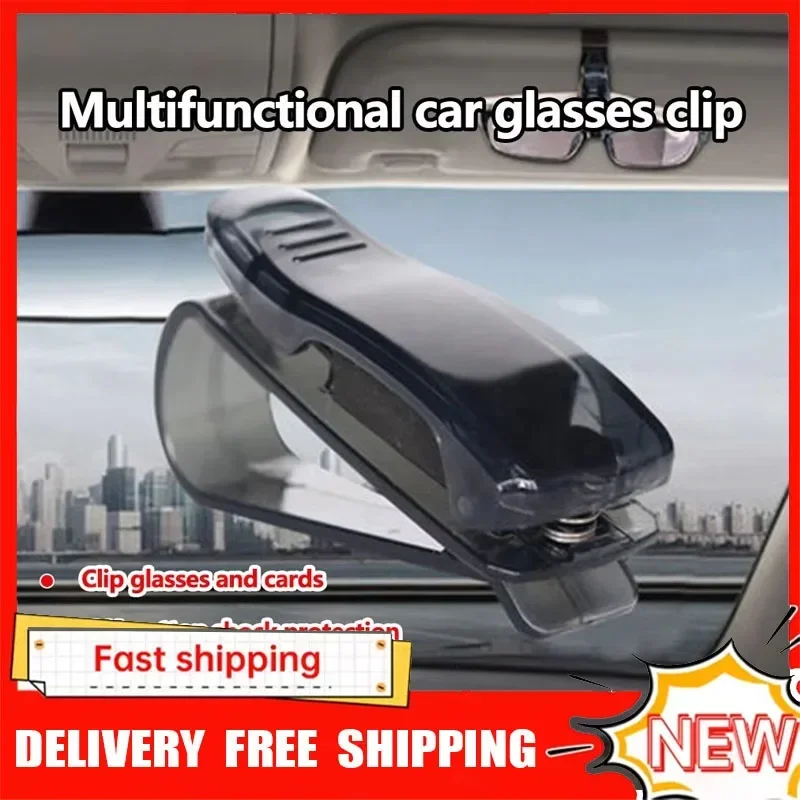 

Car Auto Sun Visor Glasses Box Sunglasses Clip Card Ticket Holder Fastener Pen Case Eyeglasses Clips Accessories