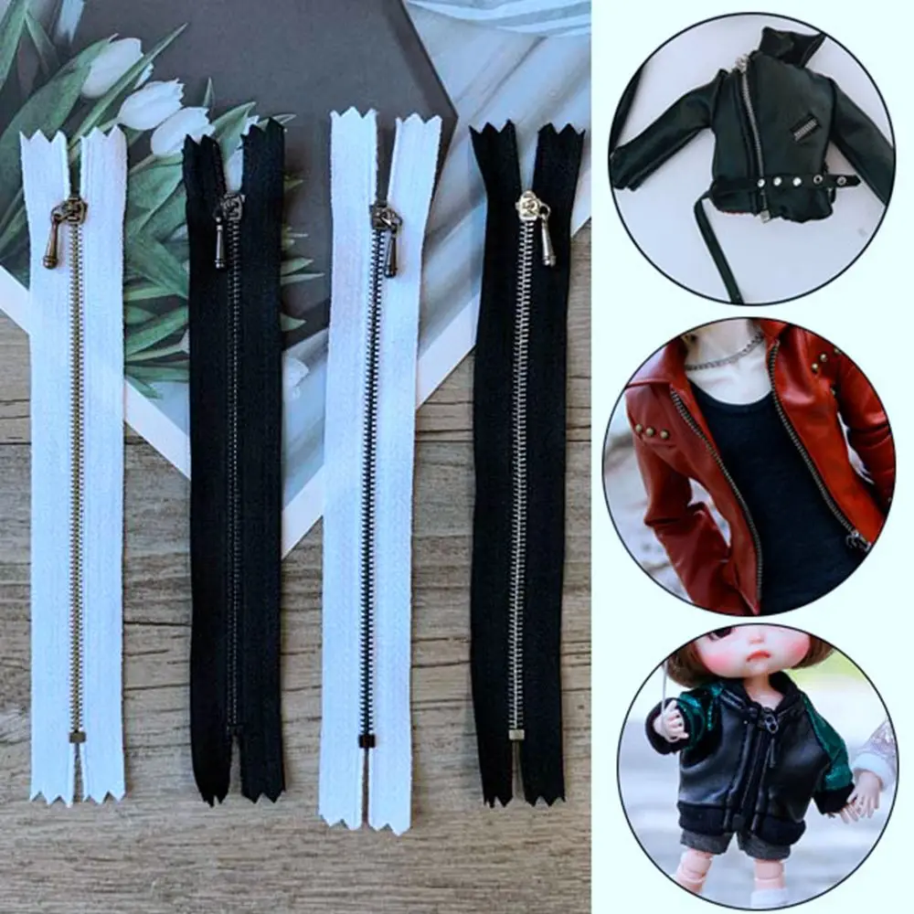 High Quality DIY Clothes Accessory 10cm/12cm Handmade Sewing Scrapbooking Garment Applique Mini Zipper  Clothing Zippers
