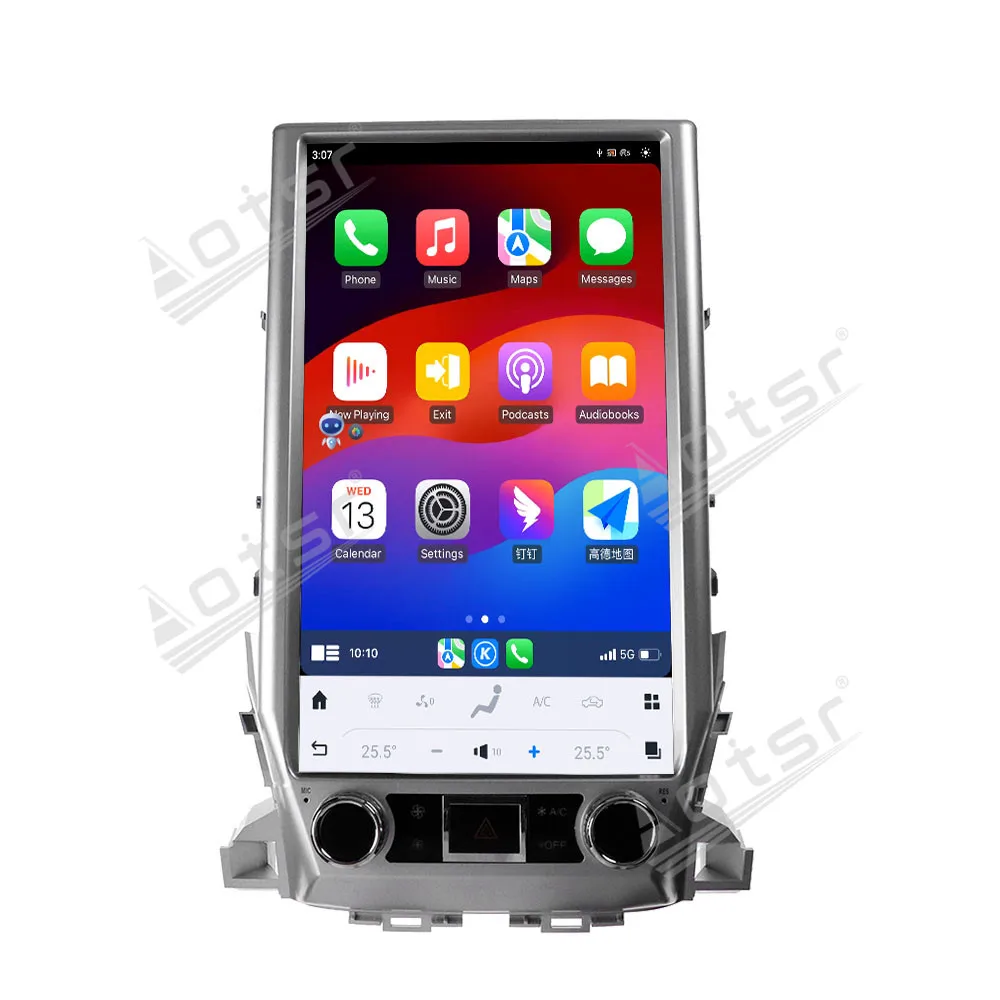 16 بوصة أندرويد 9 CarPlay راديو السيارة لتويوتا لاند كروزر 2016-2020 شاشة تعمل باللمس مشغل وسائط متعددة نظام تحديد المواقع والملاحة رئيس وحدة BT