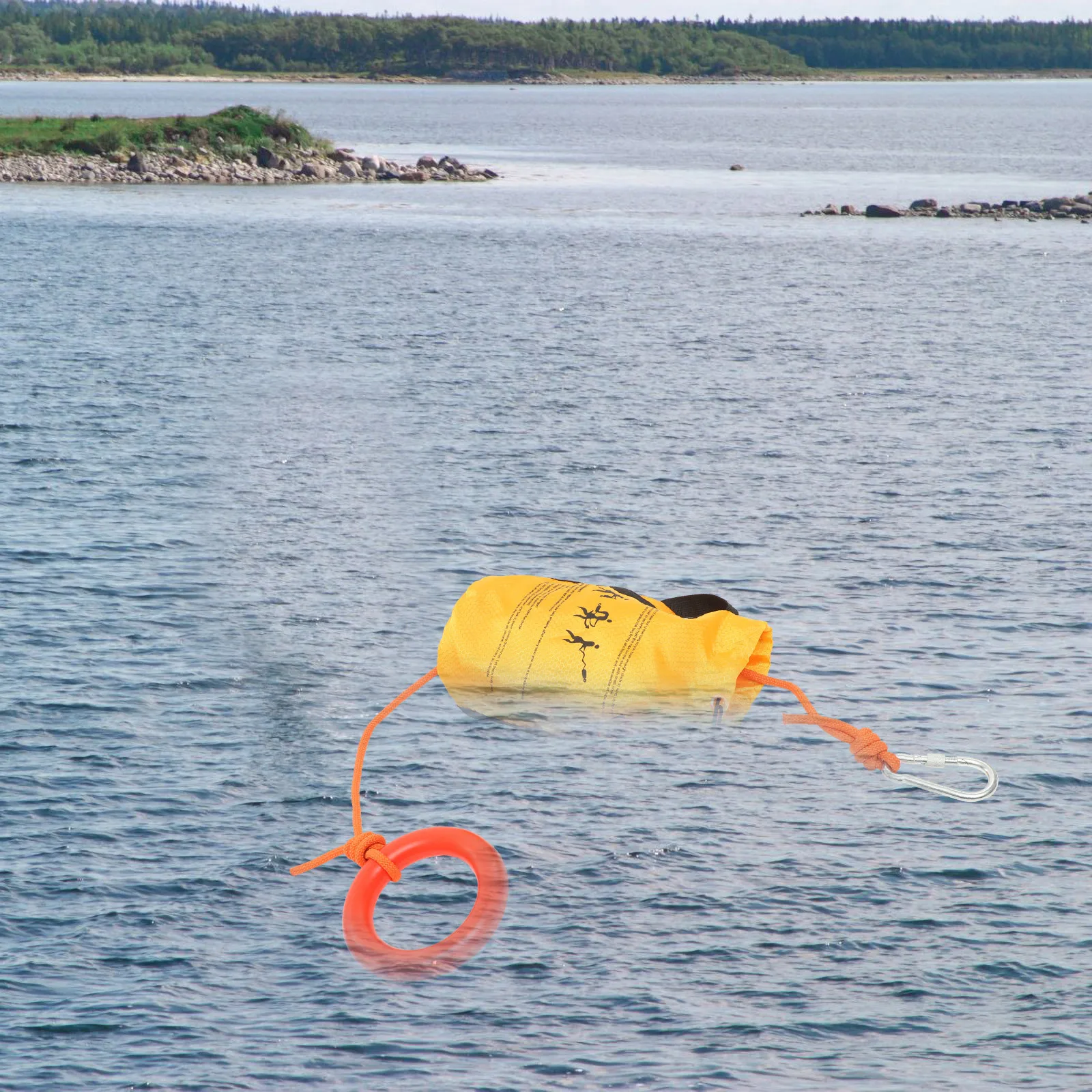 إنقاذ المياه رمي حقيبة العائمة رمي حبل التجديف أداة المهنية طويلة الأمد أكسفورد النسيج إدراج الرمي السلس