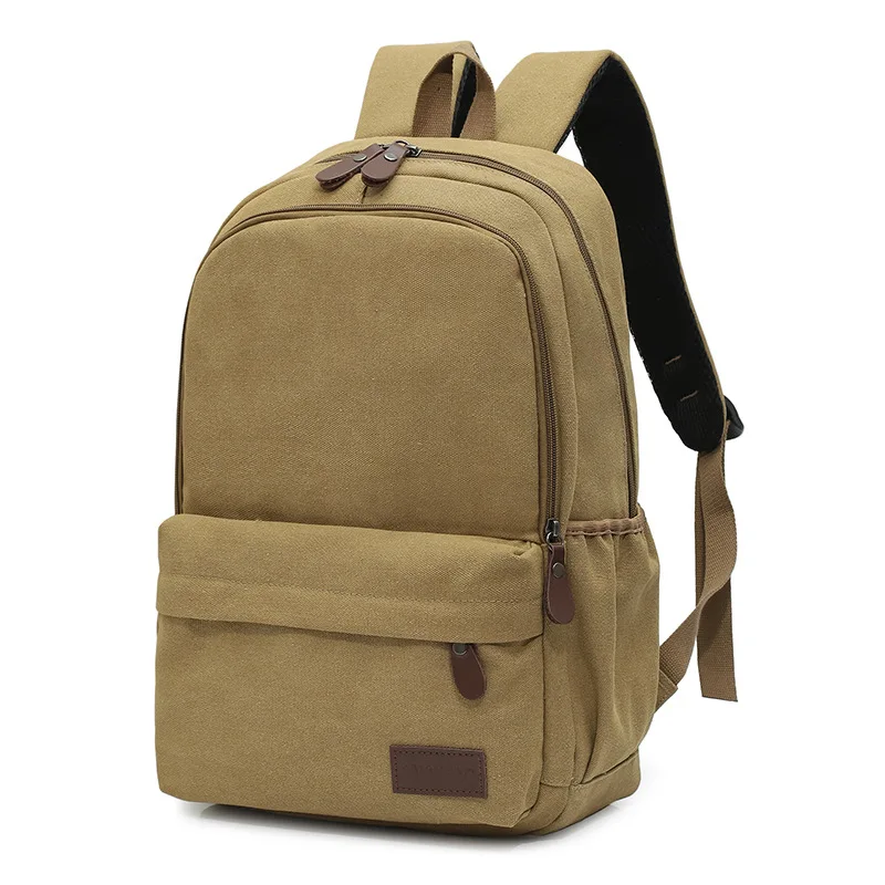 

Новый повседневный холщовый рюкзак, мужской большой вместительный школьный рюкзак для студентов колледжа, водонепроницаемый рюкзак для компьютера, уличный дорожный рюкзак