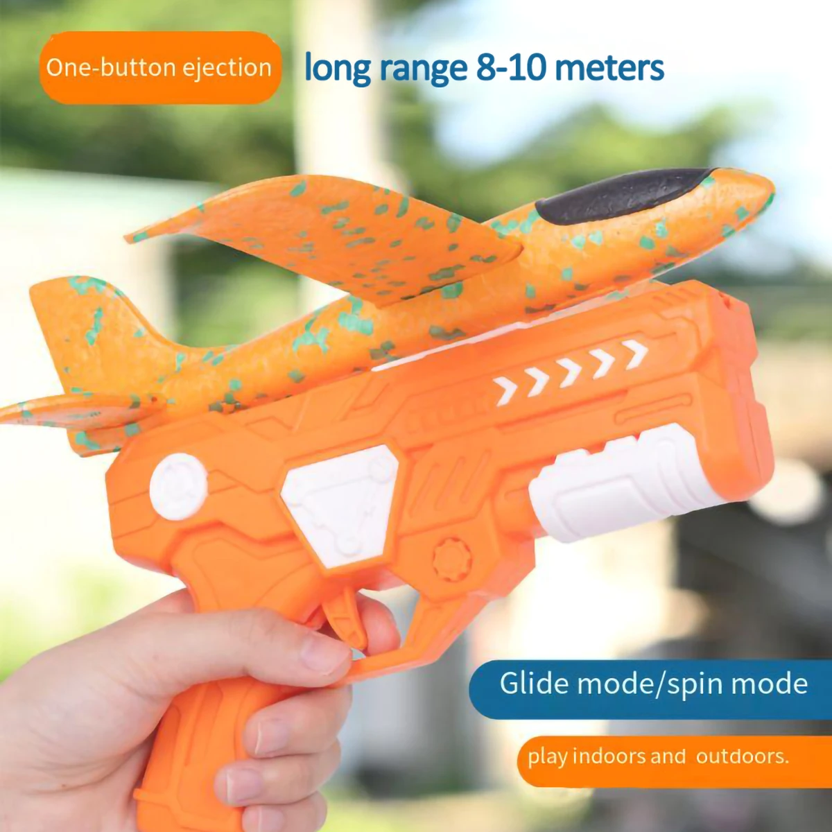 Kids Toys Catapult  Foam AirPlane Gun-style Launching Aircraft Gunner Throwing Aircraft Toys for Boys Birthday Christmas Gifts