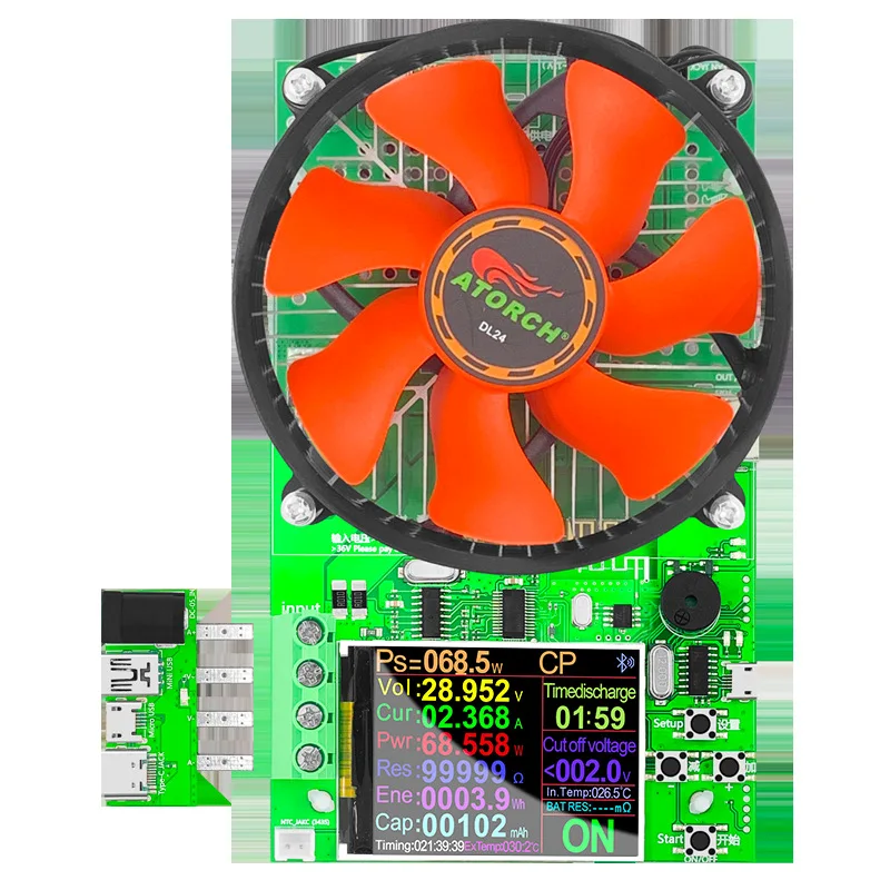 DL24 numerical control adjustable constant current discharge load aging detector dc usb voltage and current tester