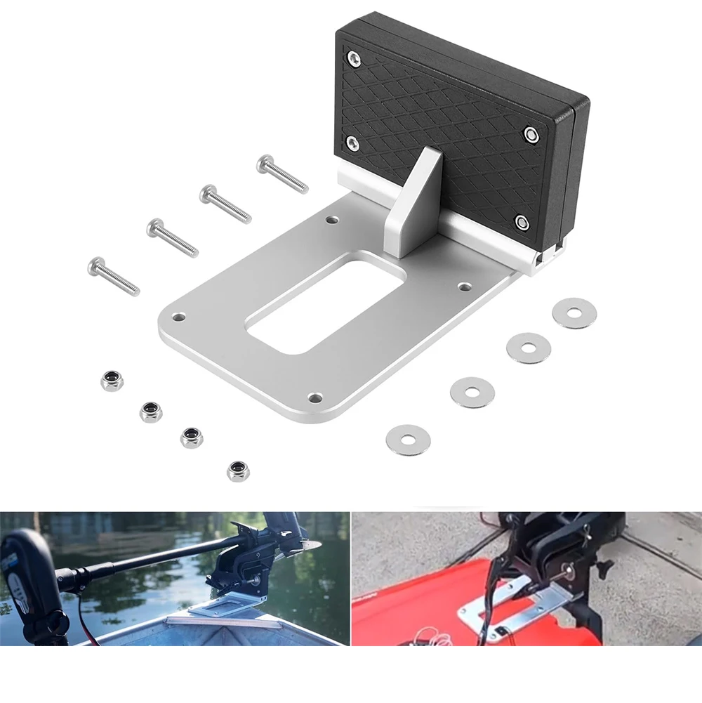 BC-BP405K Universal Transom Trolling Motor Mounting Bracket for Kayaks/Kayak Mount for Clamp-on Electric Trolling Motors Fishing