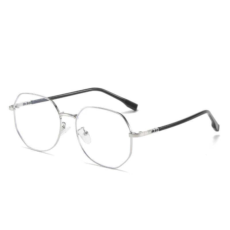 GSBJXZ 0 -0.5 -0.75 bis -6.0 Frauen Männer Student Anti Blue Roys Polygon Brille für die kurzsichtige uv400 Myopie Brille 4