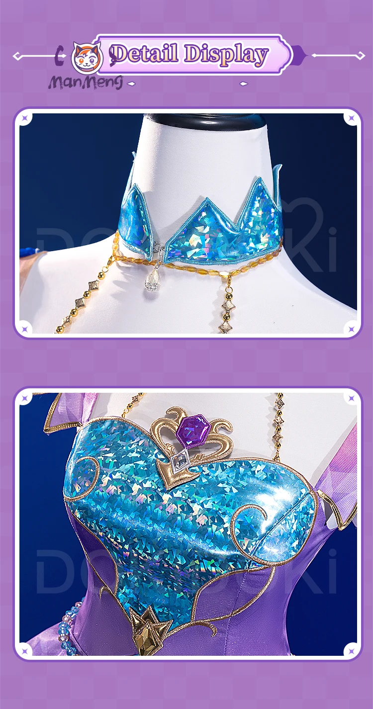 

Anime Aikatsu Stars! Kiriya Aoi Cosplay Costume Girl's new sweet Lolita dress wig prop Halloween party Kiriya Aoi uniform set