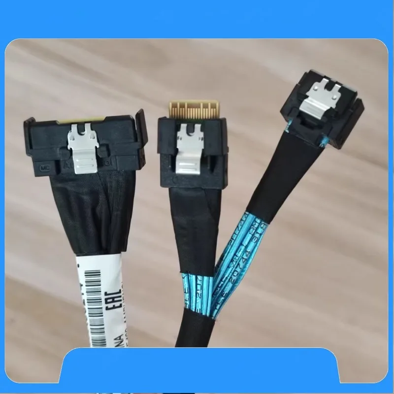 Data Cable 30cm for Lenovo SC17A60214 MCIO 8I To 1/2 LP 4I+8654 4X Cable 02YE469