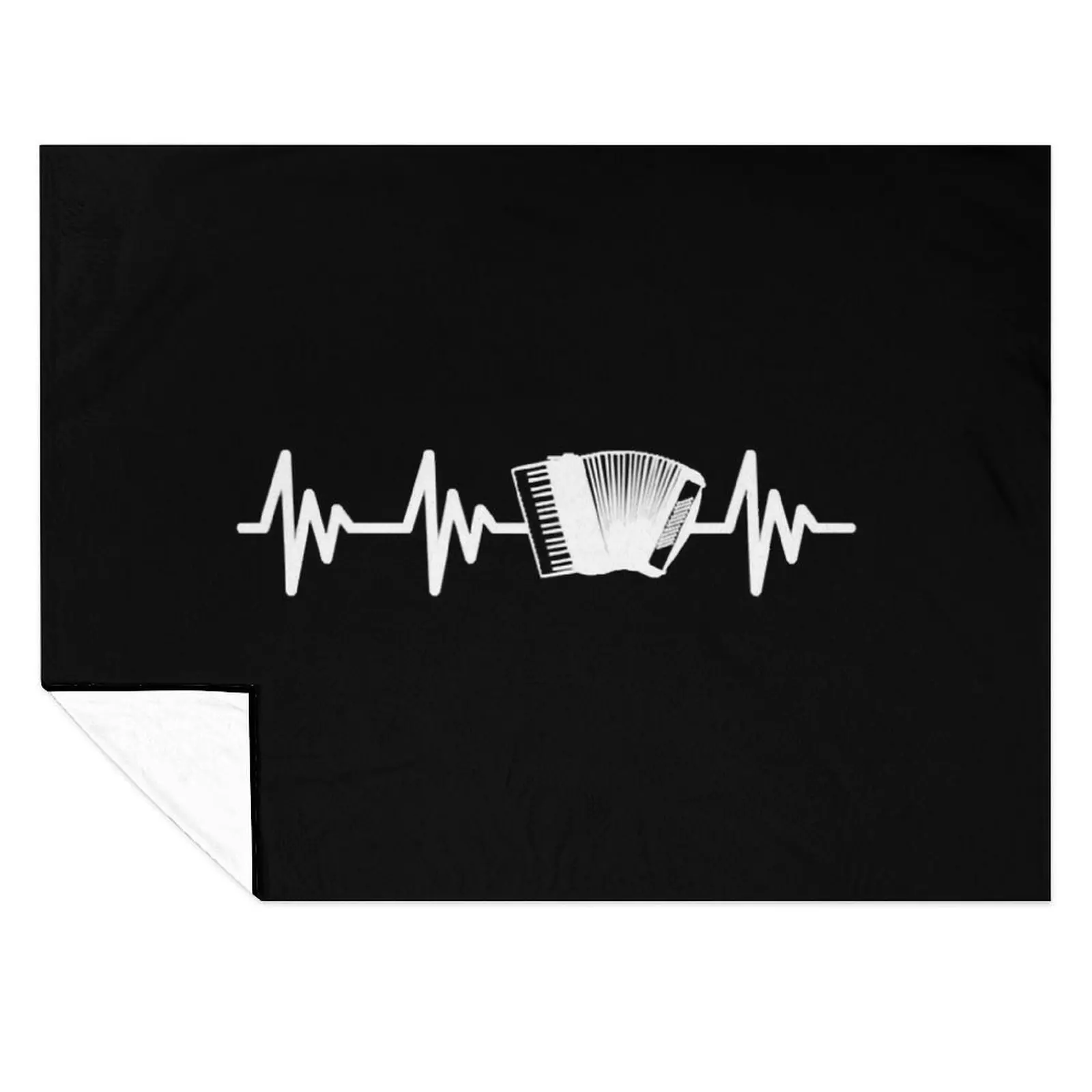 

Accordion Heartbeat Heart rate Music Throw Blanket Thin Flannel bed plaid Decorative Throw Blankets