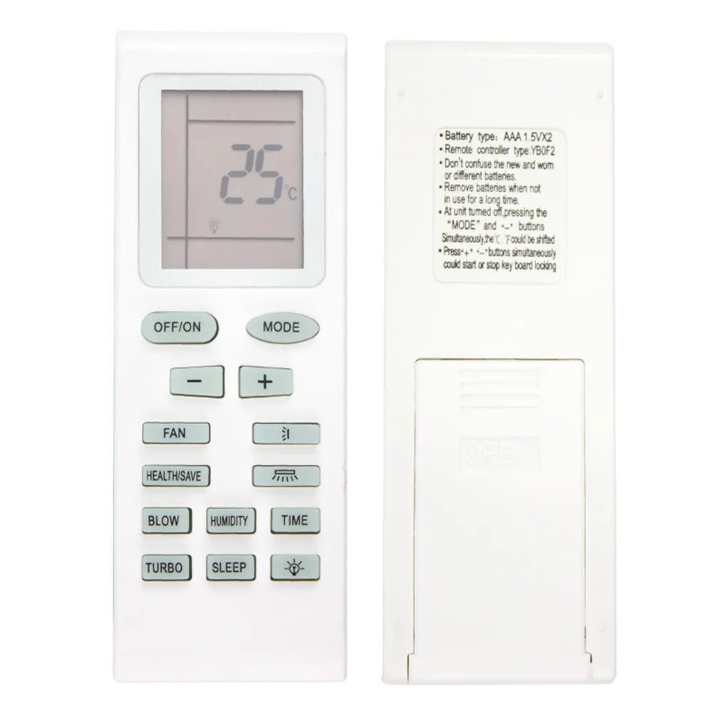 A/C Air Conditioner Remote Control for Gree YT1FF YB1F2 YB1F2 YT1F4 YB1FAF YB1F2F YB1F YB0F2 Universal Replacement Controller