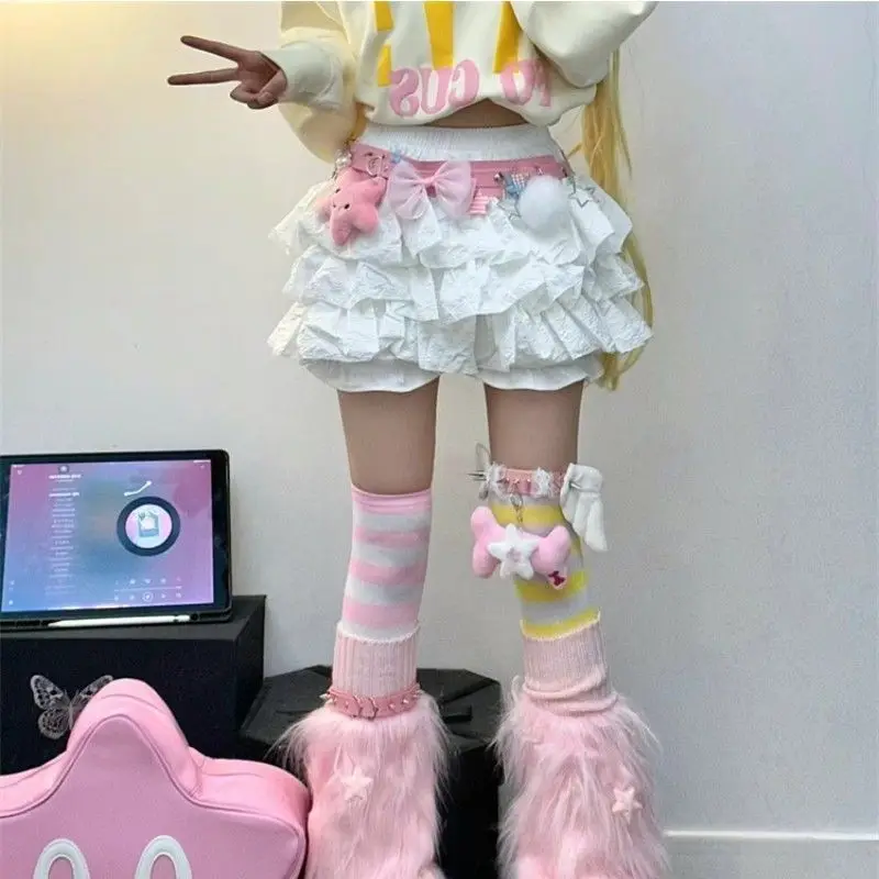 

Harajuku Summer Female Young Style Sweet Lolita Age Reduction Fashion Commuter All-match Layered Pleated Ball Gown Mini Dress