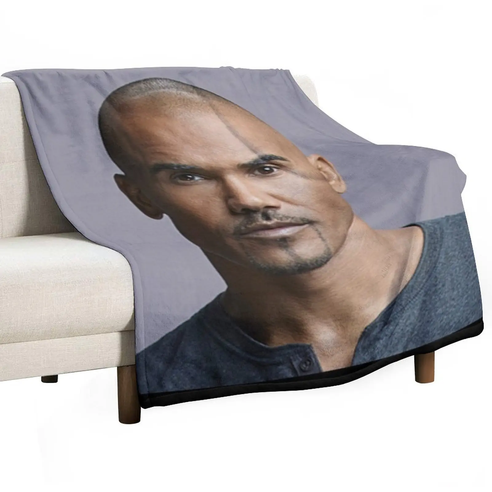 

shemar moore Throw Blanket Soft Picnic bed plaid Luxury Brand Blankets