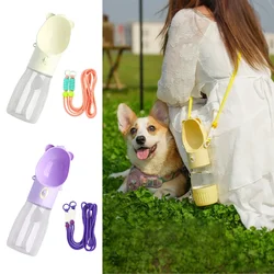 Water Bottle Pet Feeder Portable Dog Water Bottle With Food Cup For Small Large Dog Cats Outdoor Walking Drinking Feed Dispense