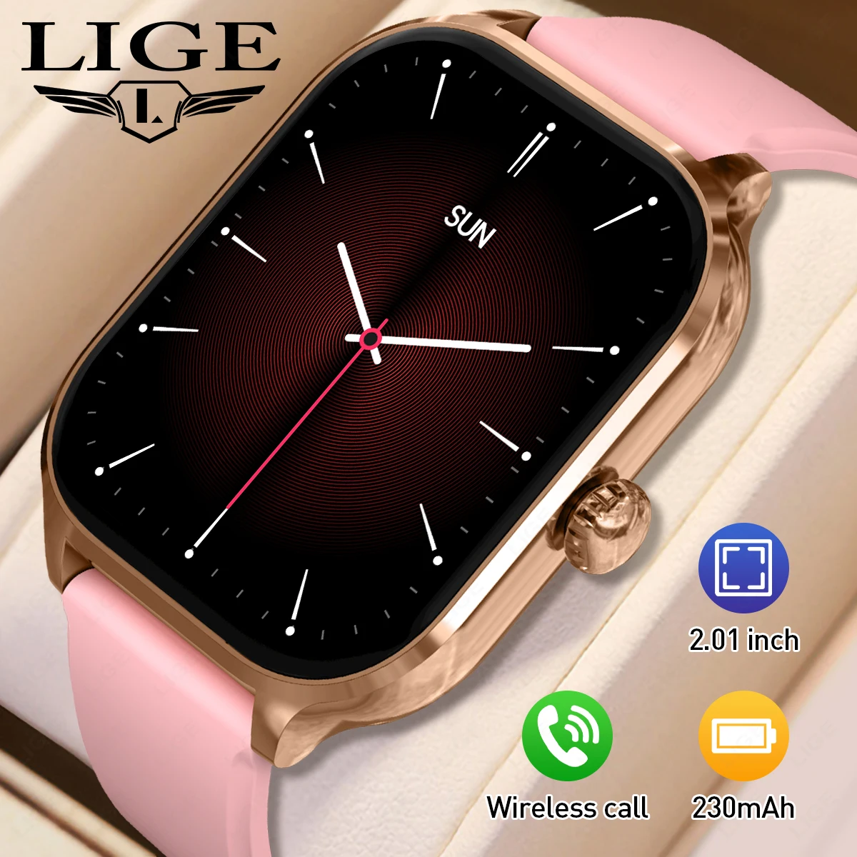 LIGE 2025 Smart Watch Women 2.01