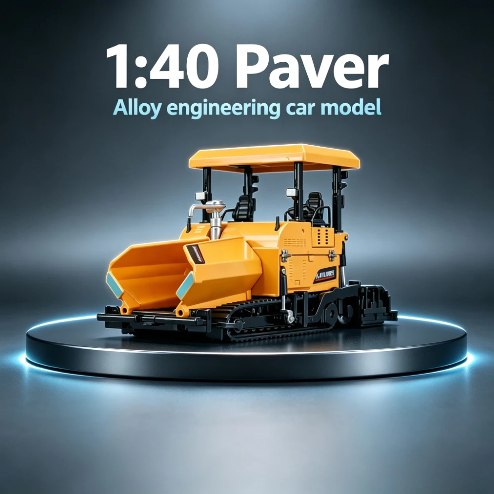 1-40-diecast-road-paver-model-alloy-engineering-construction-vehicle-toy-collectible-gift-decorative-items