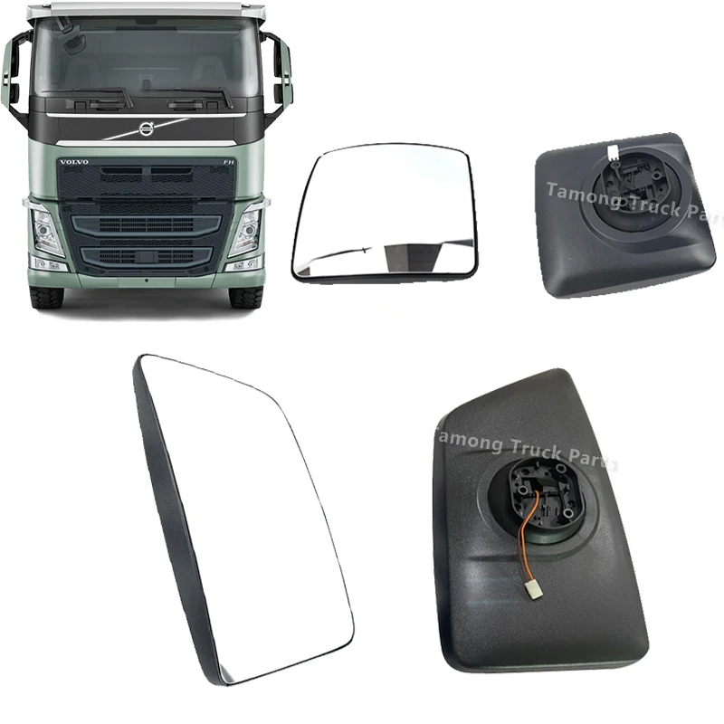 Side Rearview Mirror Assembly Lens Heated Mirror Glass For Volvo FH FM Trucks Exterior Mirror Parts