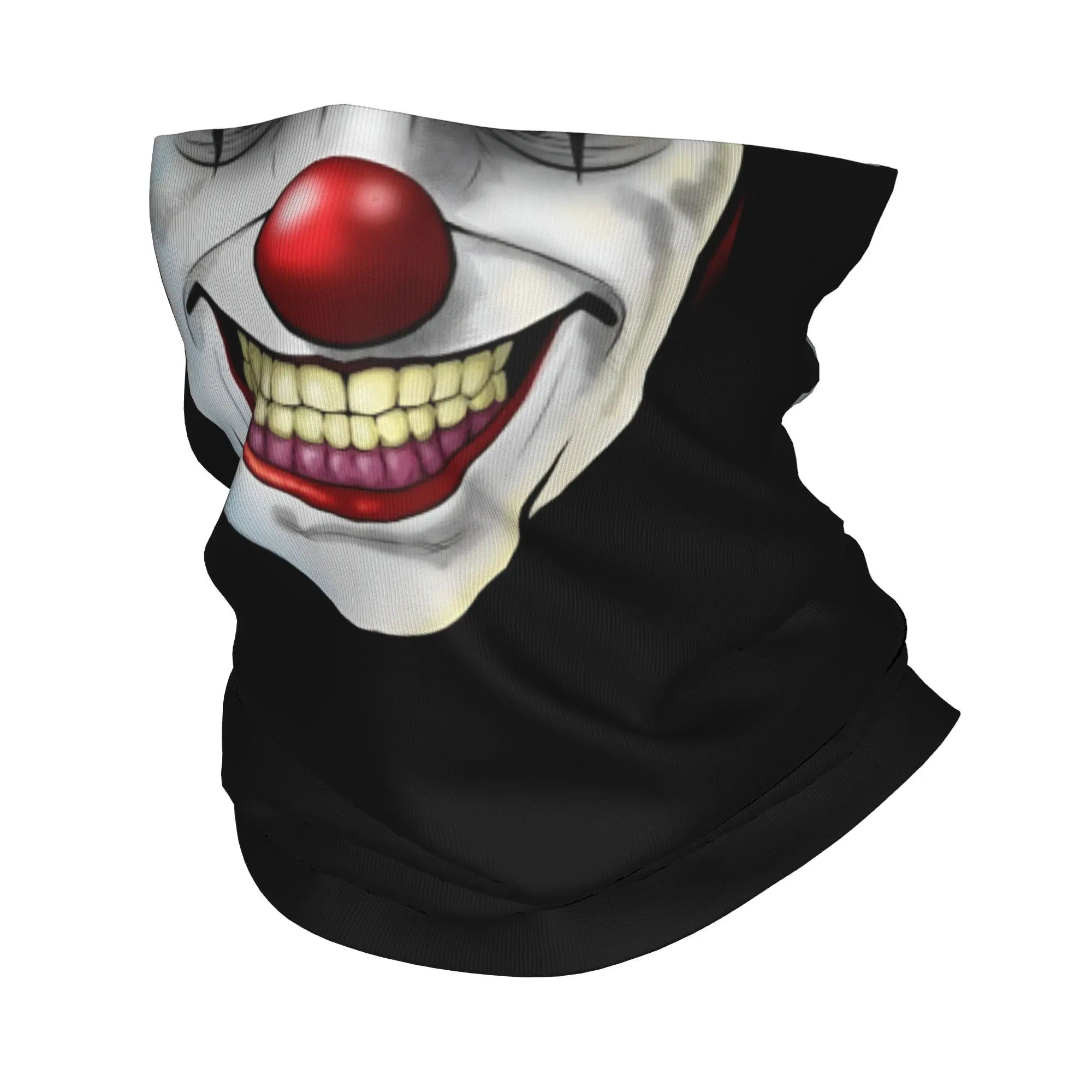 

Бесшовная маска на заказ, гетры для женщин и мужчин, УФ-защита для лица, зимняя забавная бандана с клоуном, шарф для лыж