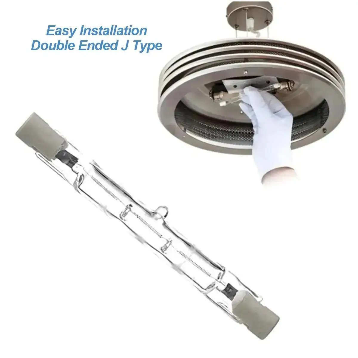 مصابيح الهالوجين R7s القابلة للتخفيف 1500w / 1000w / 500w / 100w / 60w بقيادة المصباح 189mm 220v الشريط الضوء الدافئ الخطي الساطع الأنبوب الزخرفي القوي