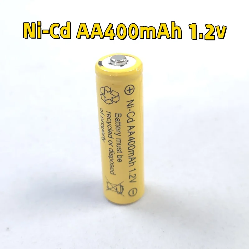 1.2V AA NiCad 400mAh Rechargeable Batteries for Solar Powered Garden Lights Lawn Lamp Ni-Cd AA Cell 1.2 Volt view 6