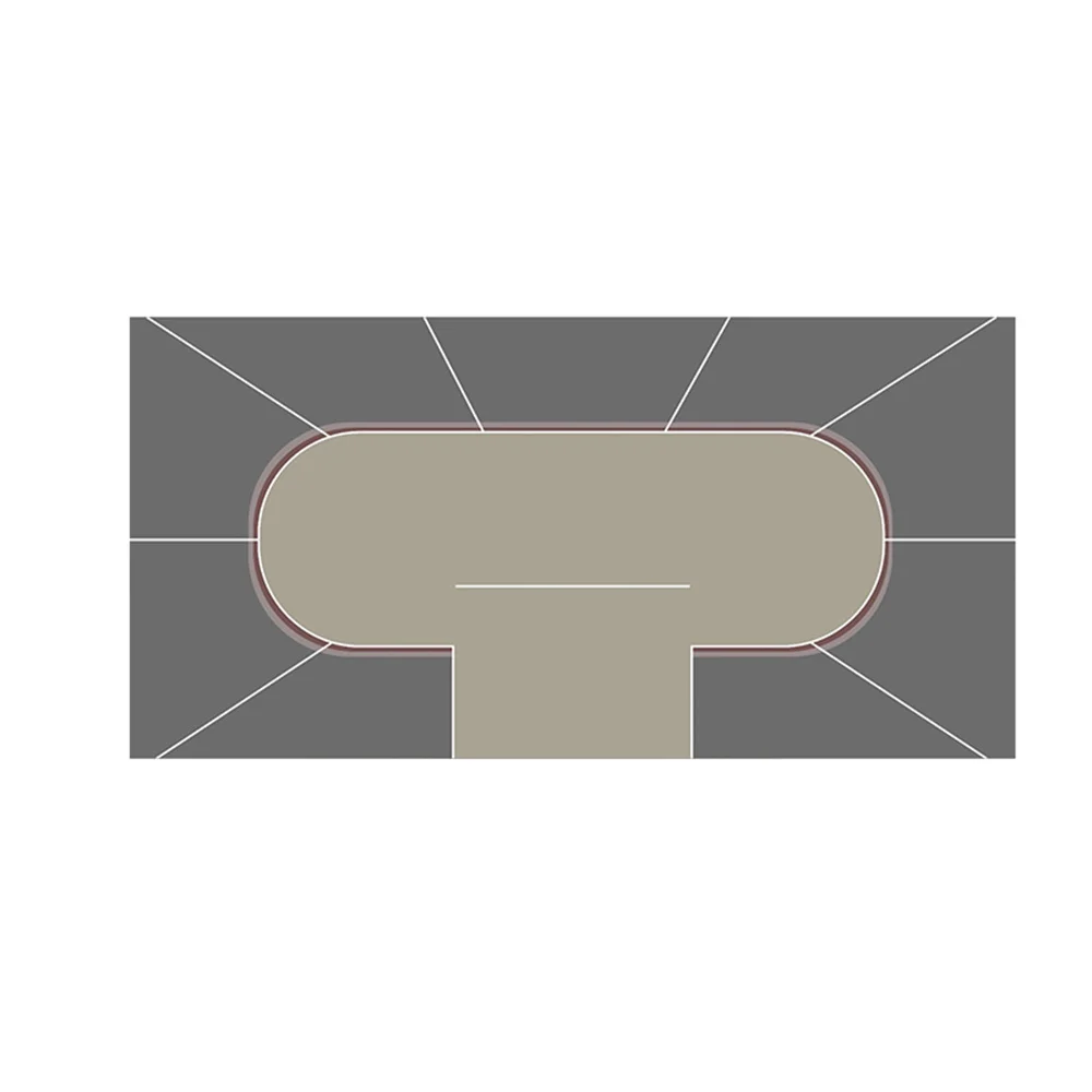 

Large-sized Casino Texas Hold 'em Poker Mat Multiplayer Game Table Mat Rubber Thicken Poker Mat for Gatherings Accessories