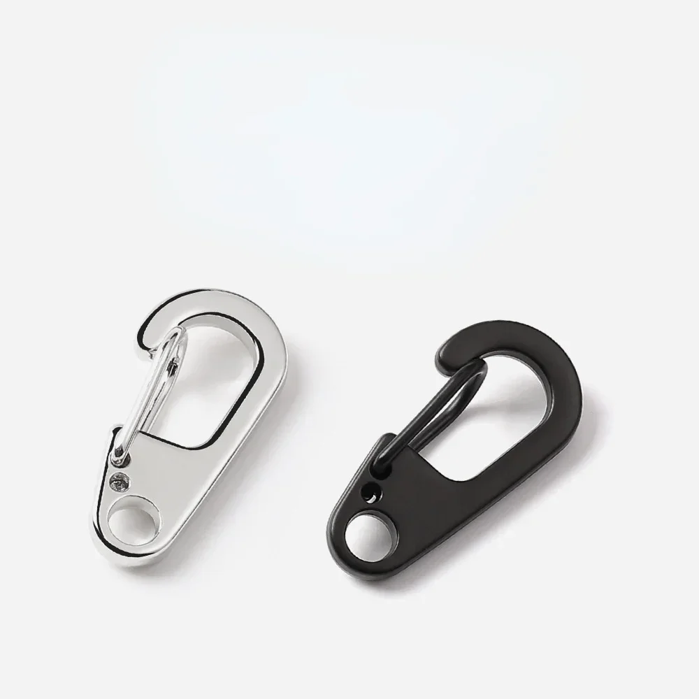 

Mini Aluminum Alloy D-Carabiner Key Chain, Spring Clips, Hang Buckle, Survival Gear, Outdoor Camping Keyring Tool, 10Pcs